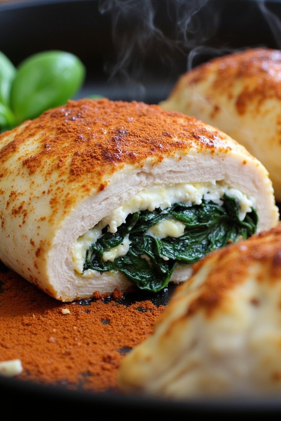 spinach feta stuffed chicken