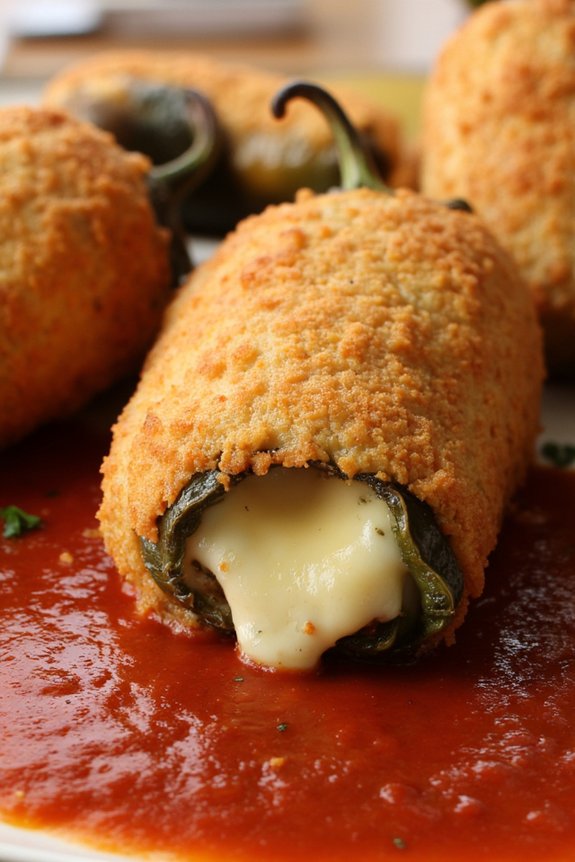 stuffed battered fried peppers