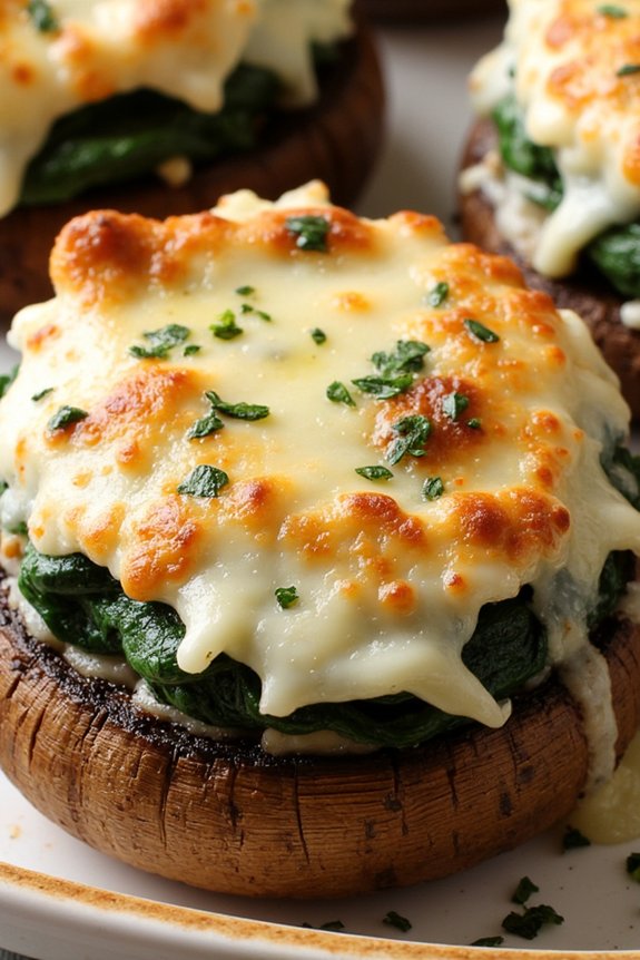 stuffed mushrooms with turkey
