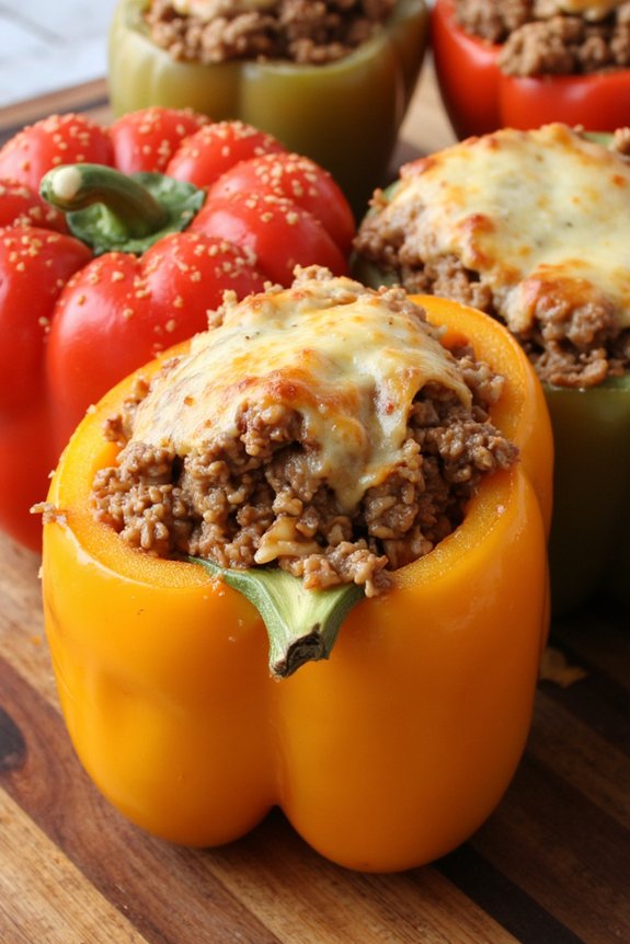 stuffed peppers for dinner