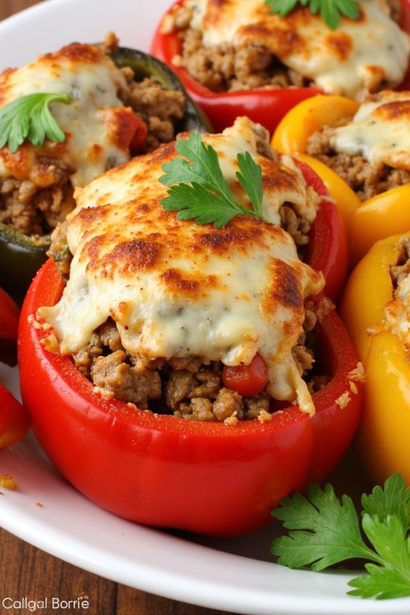 stuffed peppers with turkey