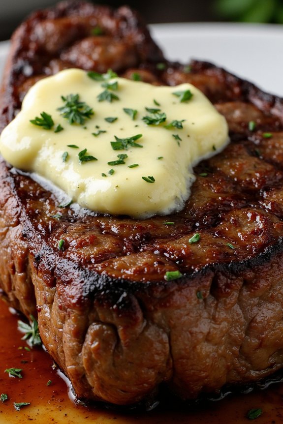 sumptuous ribeye with butter