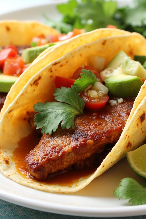 sweet and spicy tacos