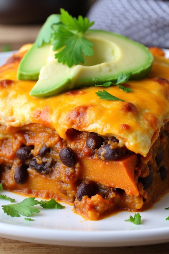 sweet potato black bean casserole