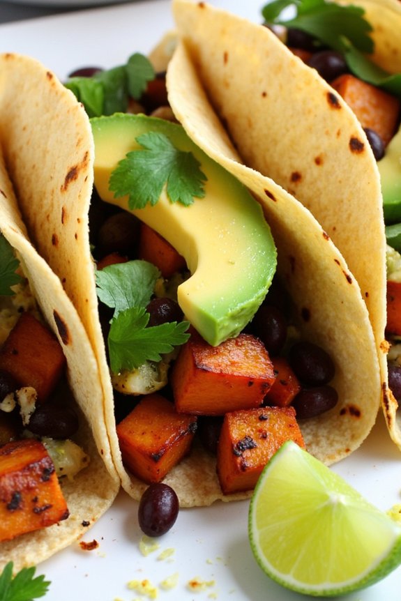 sweet potato black bean tacos