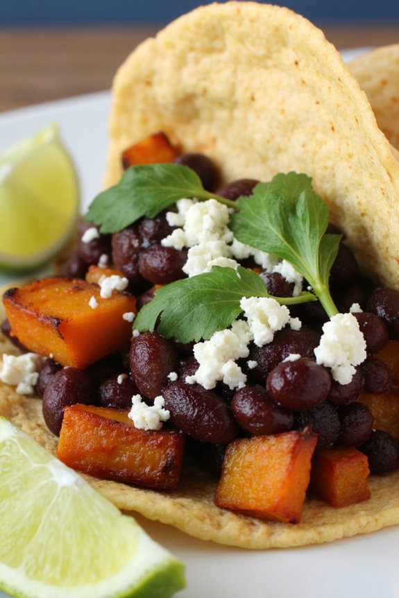 sweet potato black bean tacos