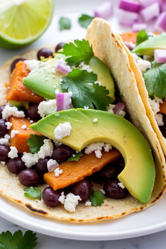 sweet potato black bean tacos