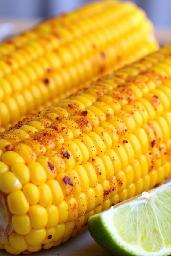 sweet smoky grilled corn