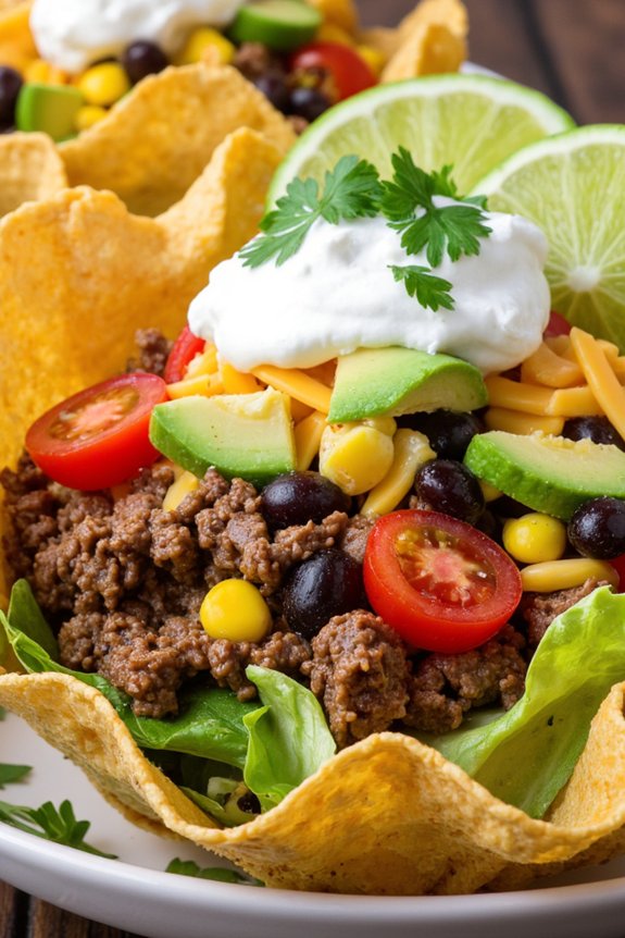 taco salad bowls recipe