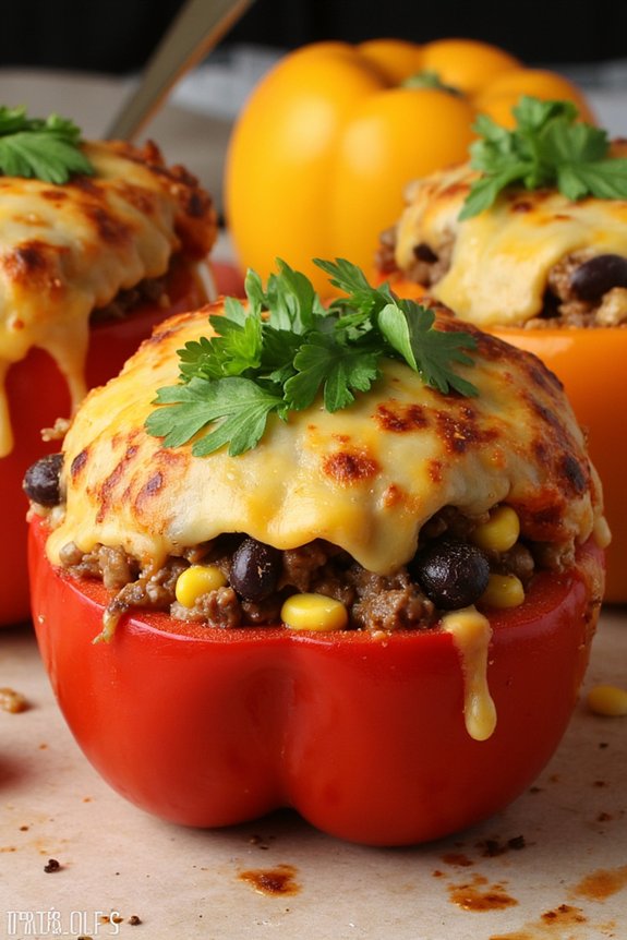 taco stuffed bell peppers recipe