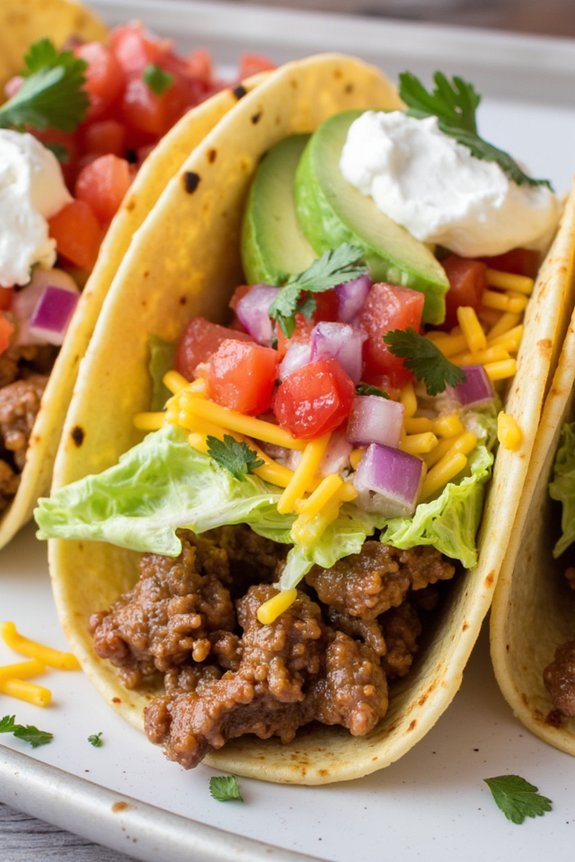 tacos with homemade salsa