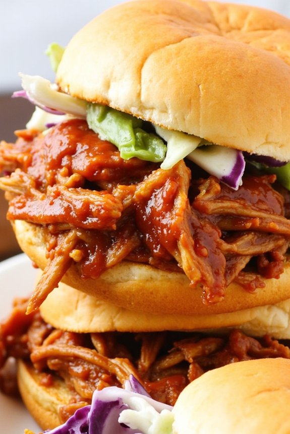 tangy bbq pulled pork sliders