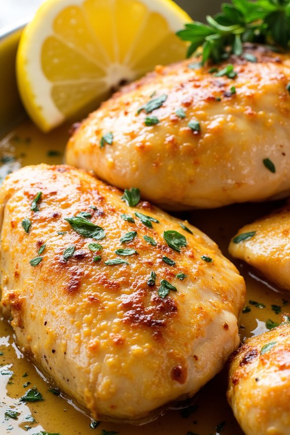 tender citrus garlic chicken