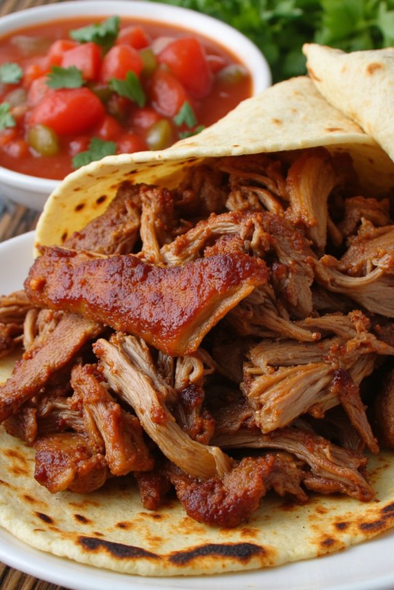 tender flavorful slow cooked pork