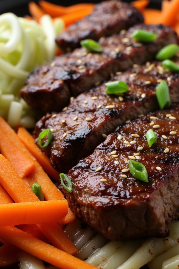 tender marinated ribeye bulgogi