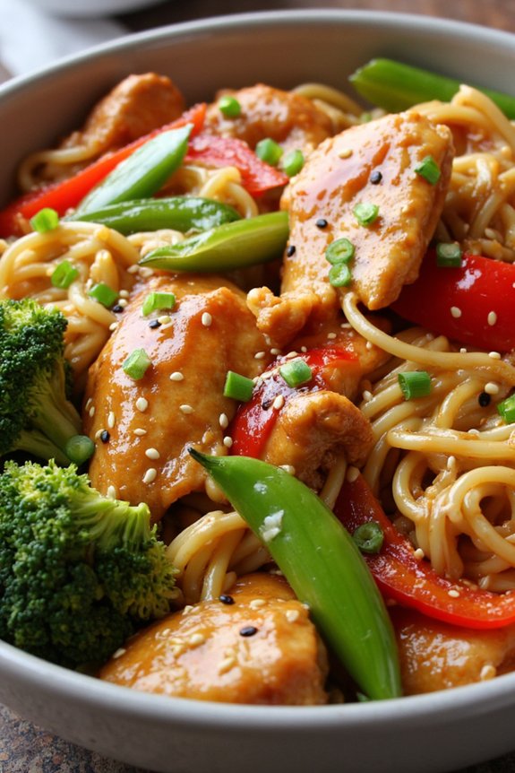 teriyaki chicken noodle bowl