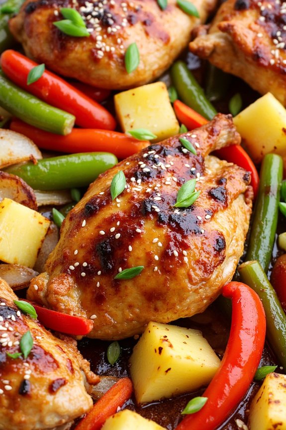 teriyaki chicken sheet pan dinner