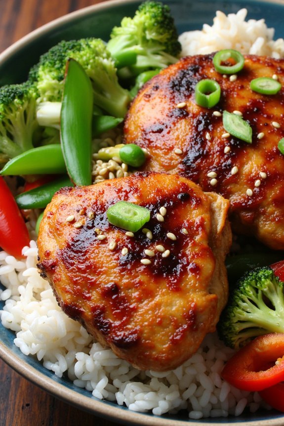 teriyaki grilled chicken bowls