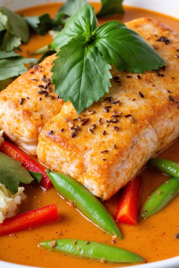 thai coconut curry salmon
