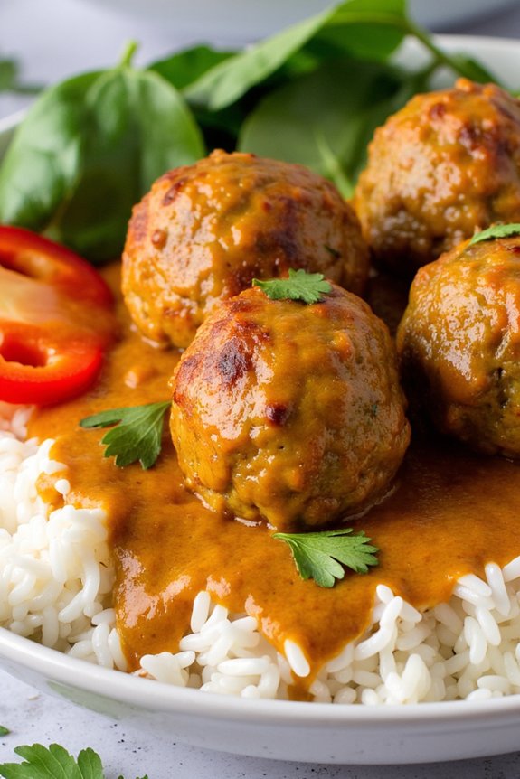 thai curry meatballs recipe