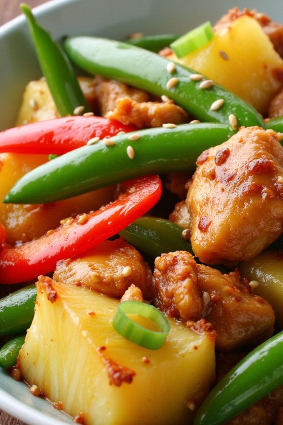 tropical chicken stir fry