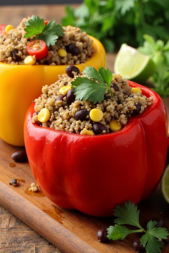 vegan stuffed bell peppers