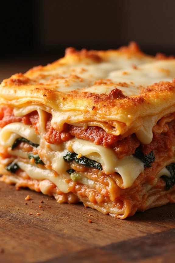 vegetable and cheese lasagna