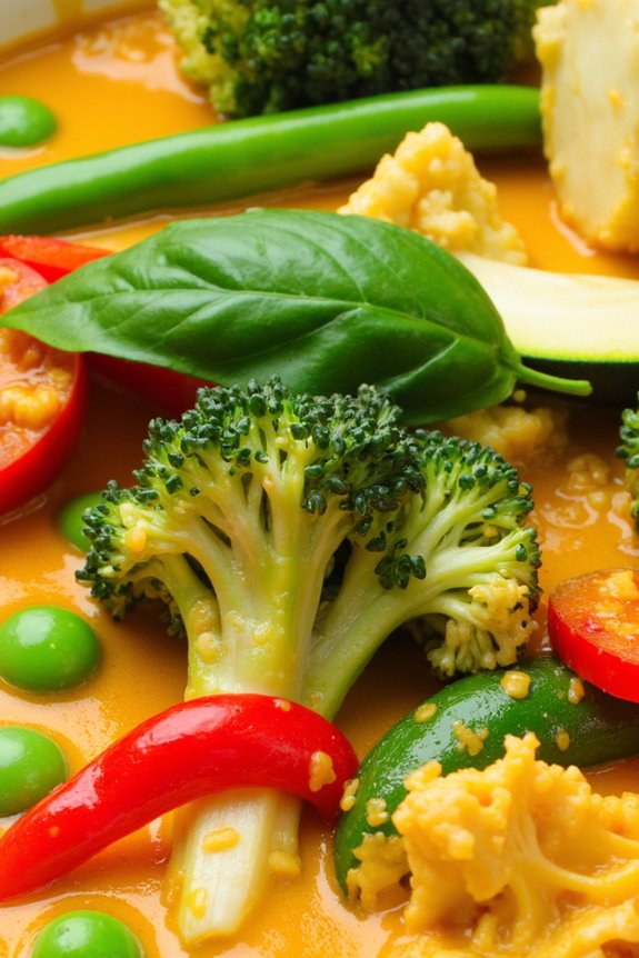 vegetable thai green curry