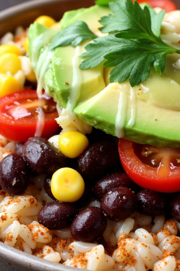 vegetarian black bean bowl