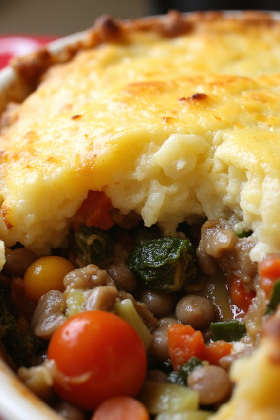vegetarian lentil comfort food
