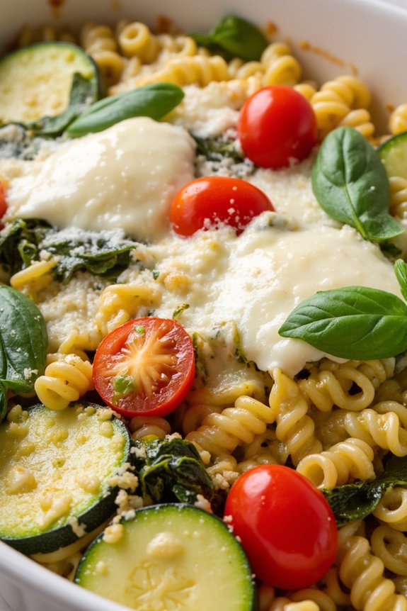 vegetarian pesto pasta bake