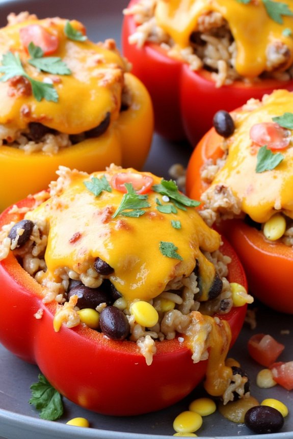 vegetarian stuffed bell peppers