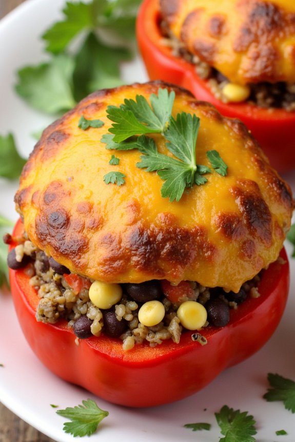 vegetarian stuffed bell peppers