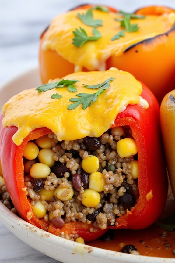 vegetarian stuffed bell peppers