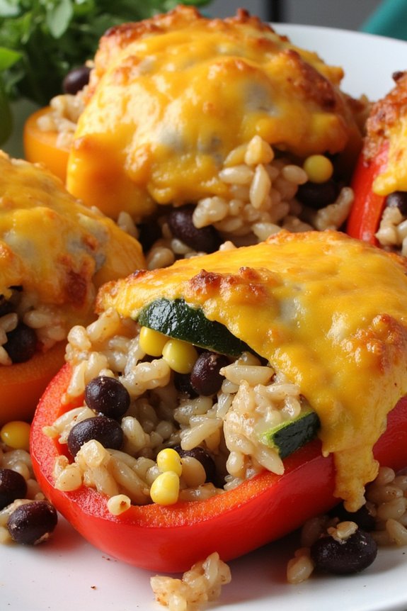 vegetarian stuffed bell peppers