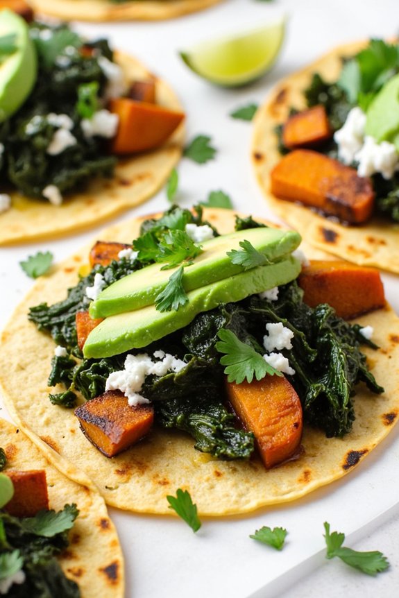 vegetarian sweet potato tacos