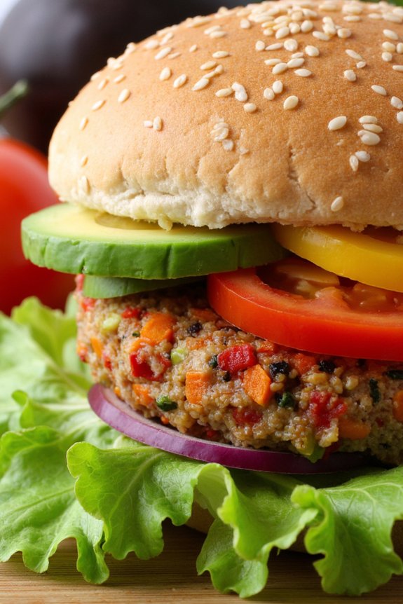 veggie loaded quinoa burgers recipe