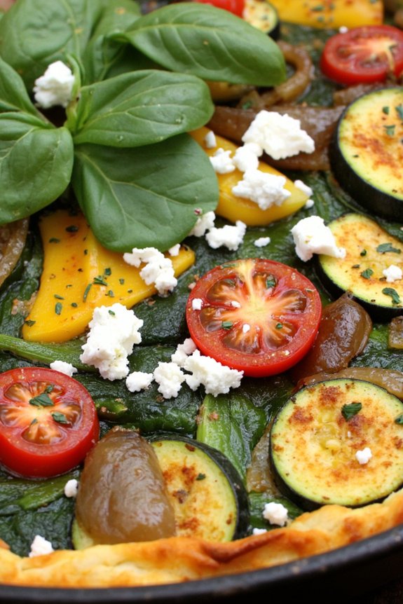 veggie loaded skillet frittata recipe