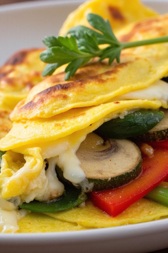 veggie packed omelette recipe