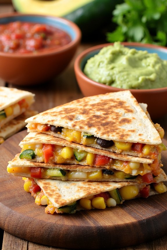veggie packed quesadillas recipe