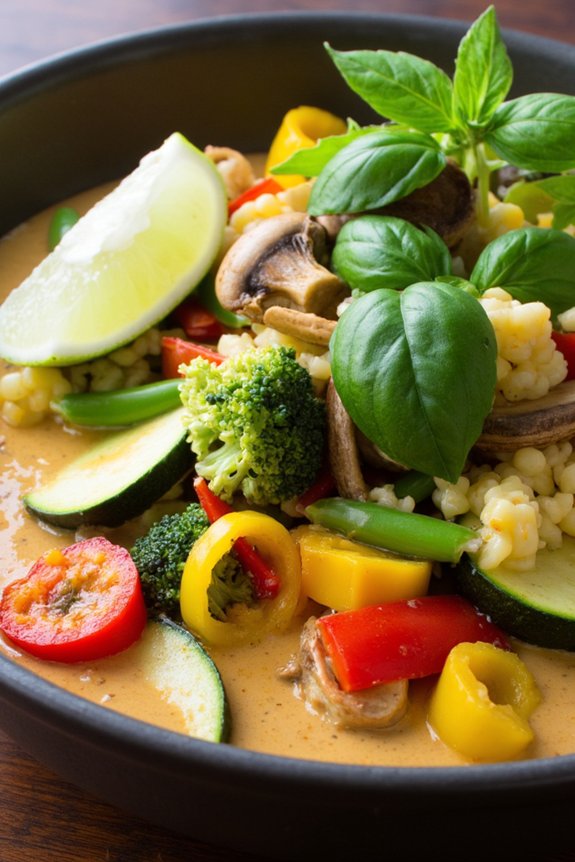 vibrant aromatic vegetable curry