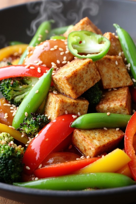 vibrant healthy veggie stir fry