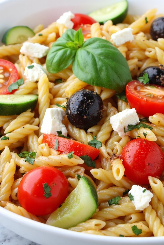 vibrant mediterranean orzo salad