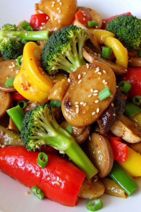 vibrant nutritious vegetable stir fry