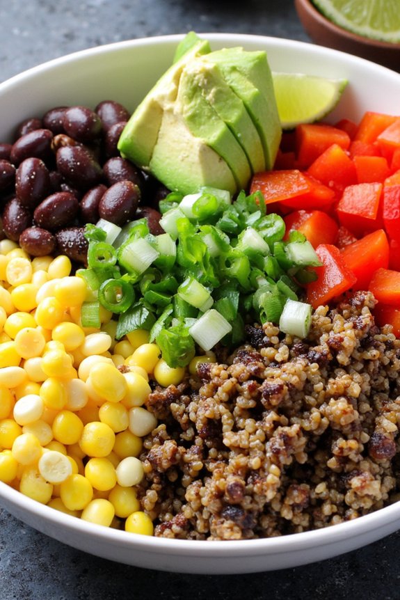 vibrant protein packed fiesta bowl