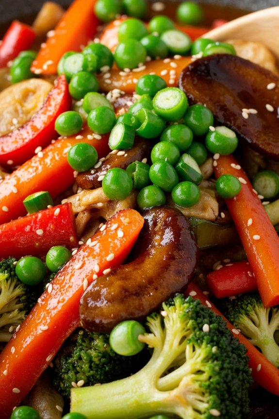 vibrant stir fried vegetable dish