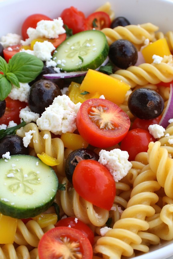 vibrant summer vegetable pasta
