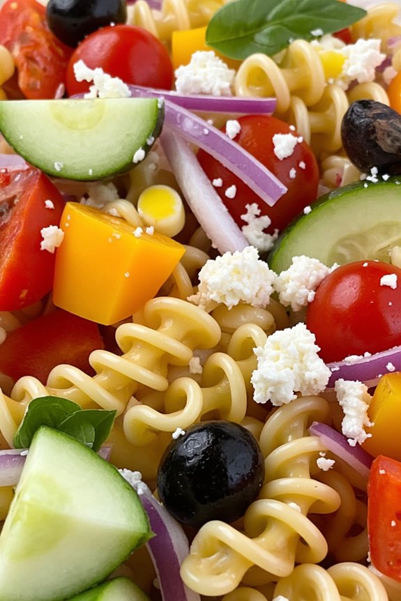 vibrant summer vegetable salad