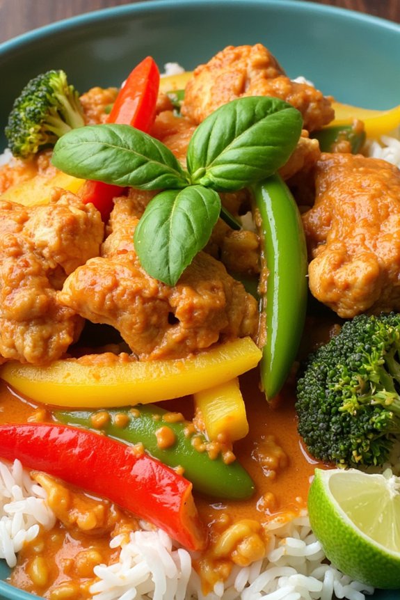 vibrant thai red curry