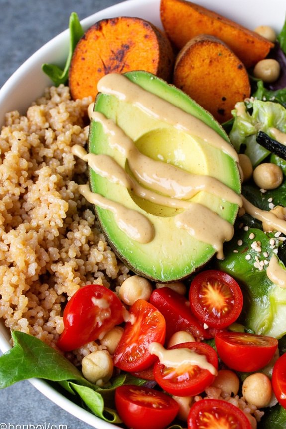 vibrant vegan buddha bowl